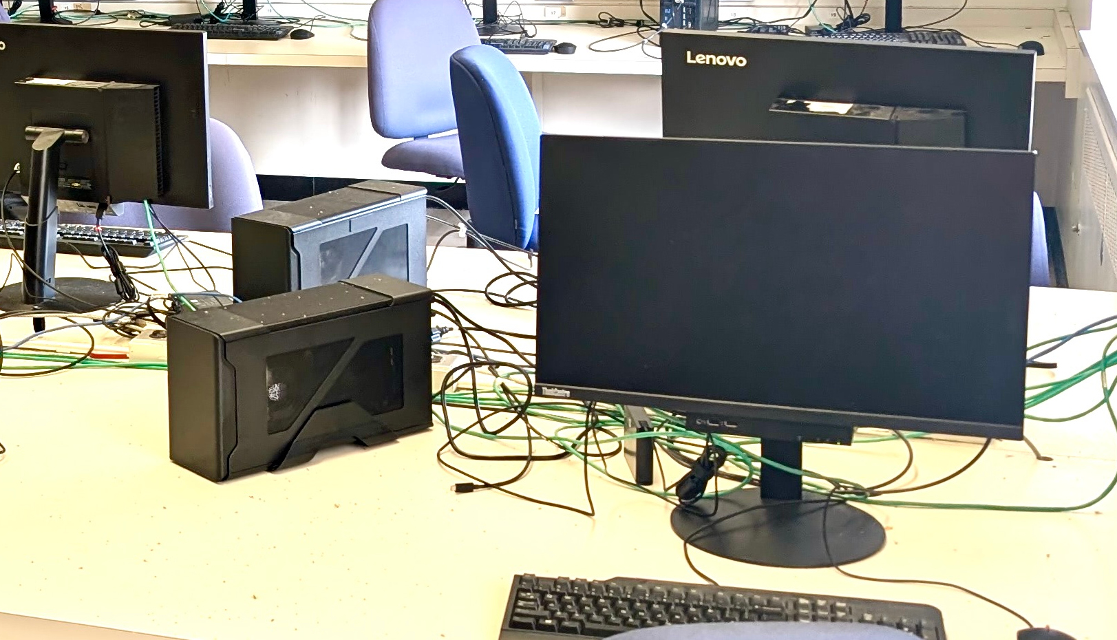 MC 342 - closeup showing two eGPU systems