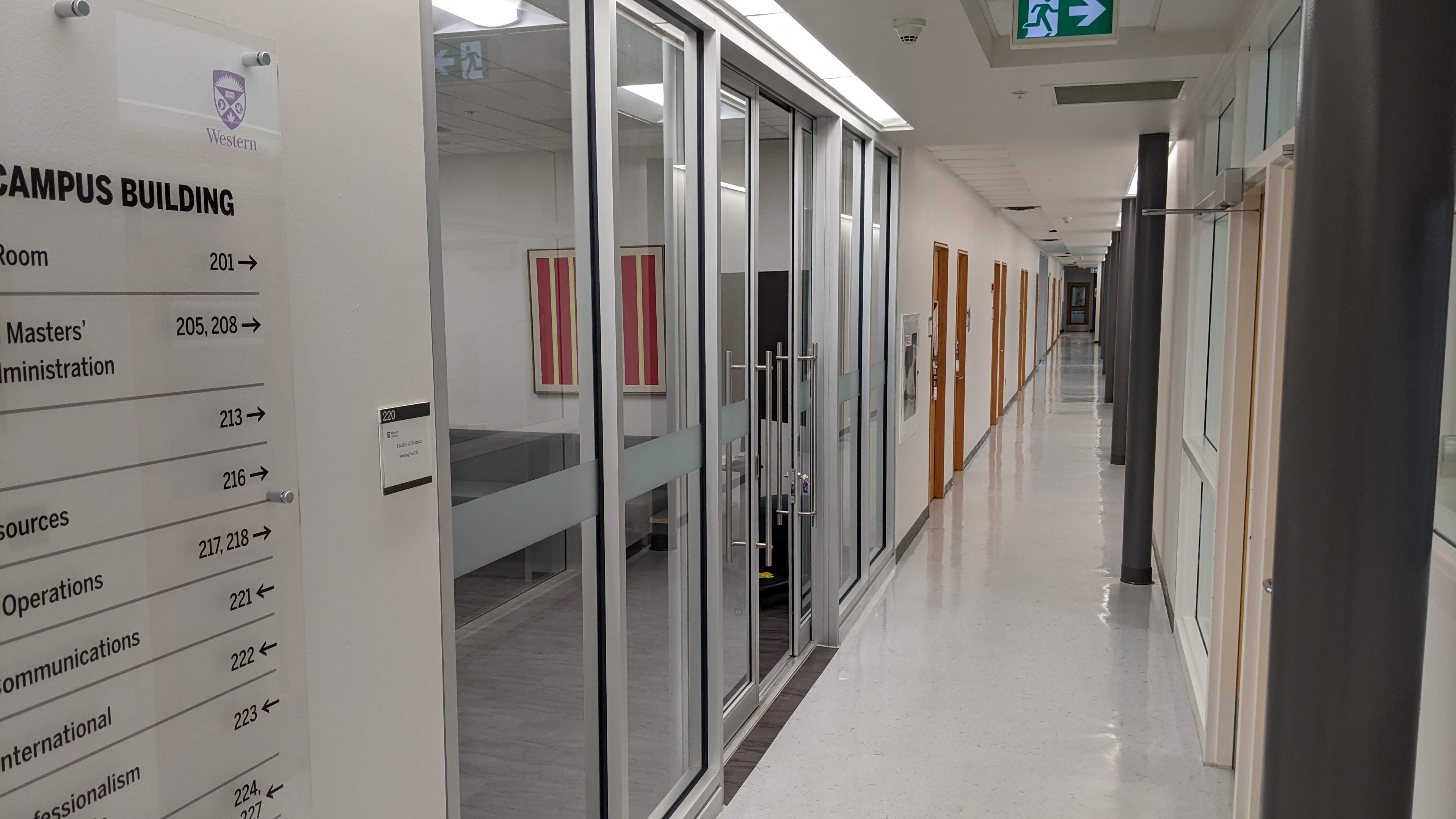 View of 220 from Hall