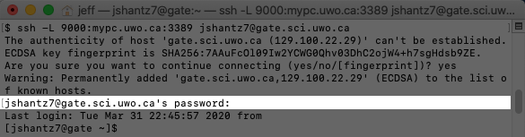 SSH authentication