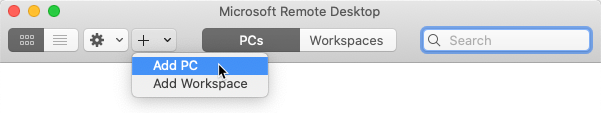 Remote Desktop - Adding a Host