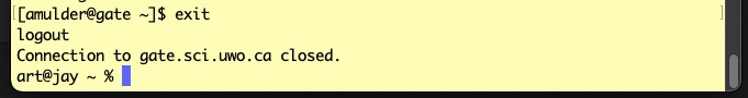 ssh exit command