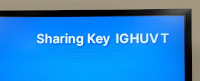 Image of TV showing key