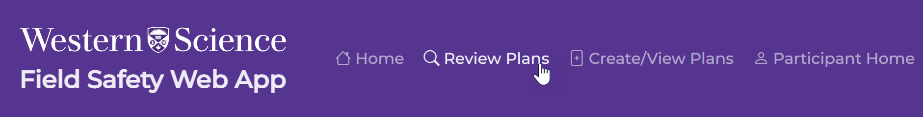 Image of banner showing where to click